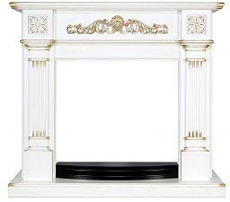Портал Royal Flame Florina Белый дуб, патина золото Royal Flame Florina Белый дуб, патина золото