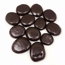 Декоративные керамические камни ZeFire шоколадные 14 шт