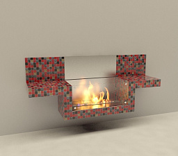 Пристенный биокамин Lux Fire Арлекино 900 Lux Fire Арлекино 900