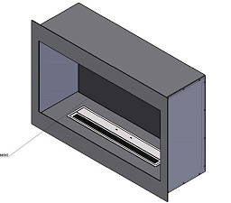 Встраиваемый очаг BioKer/DP design Стандарт 948х300х630 мм BioKer/DP design Стандарт 948х300х630 мм
