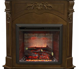 Каминокомплект RealFlame Siciliy 23 NT очаг Leeds 23 SD орех RealFlame Siciliy 23 NT очаг Leeds 23 SD орех