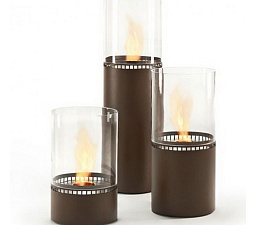 Напольный биокамин Ecosmart Fire Lighthouse 300 Black/CoreTen Ecosmart Fire Lighthouse 300 Black/CoreTen
