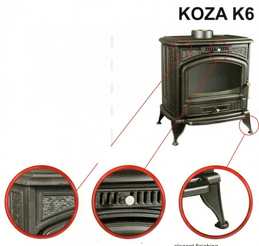 Печь-камин (буржуйка) Koza/K6_2