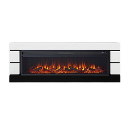Электрический каминокомплект Royal Flame Modern Белый с черным с очагом Vision 60 LOG LED Royal Flame Modern Белый с черным с очагом Vision 60 LOG LED