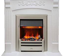 Паровой электрокамин Dimplex Sorrento очаг Chesford белый дуб угловой Dimplex Sorrento очаг Chesford белый дуб угловой
